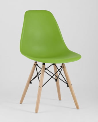 Стул Eames Style DSW зеленый (разборный каркас)_1