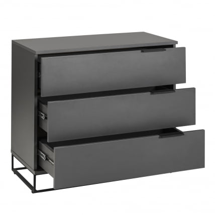 Комод 3 ящика CITY 400955801h Графит_2