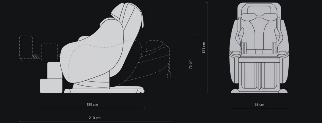 Массажное кресло DreamWave Коричневый_10