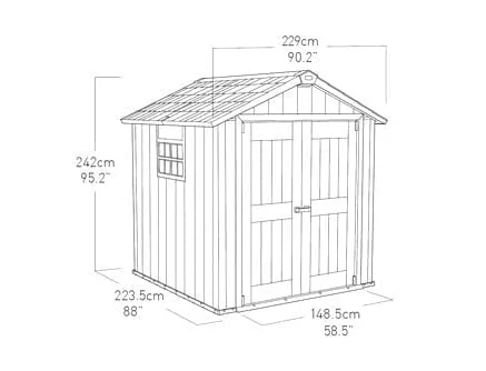 Сарай пластиковый OAKLAND 757_9