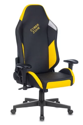 Геймерское кресло Zombie HERO CYBERZONE PRO Черный-желтый_13