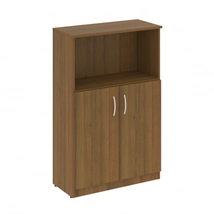 Шкаф средний широкий (2 низкие двери ЛДСП) NOVA S В.СТ-2.1 Орех Гварнери_0