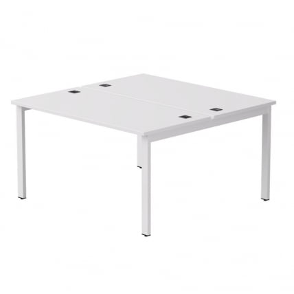 Бенч-система на 2 места на металлокаркасе, опоры 90 гр Everprof EVO 254S018 Белый (1380)_0