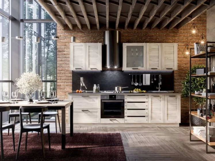 Кухонный гарнитур Винченца №7 Белый Дуб Крафт белый_1