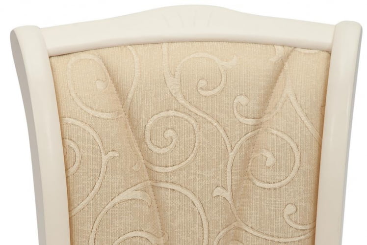 Стул Опера ( ОП-СC ) дерево гевея, 45х53х97см, иворй вхите (слоновая кость 2-5), ткань бежевая (А168Б) / Opera OP-SC ivory white (A168B)_3