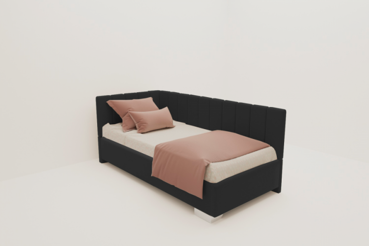 ДЕТСКАЯ МЯГКАЯ ИНТЕРЬЕРНАЯ КРОВАТЬ ТЕРРА С ОРТОПЕДИЧЕСКИМ ОСНОВАНИЕМ (BERHOUSE) Цвет фасада: Серый; Материал фасада: Металл/Велюр; Спальное место: 1200х1900_0