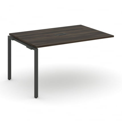 Проходной наборный элемент переговорного стола CONCEPT CN.NPRG-011 Дуб Мали Антрацит_0