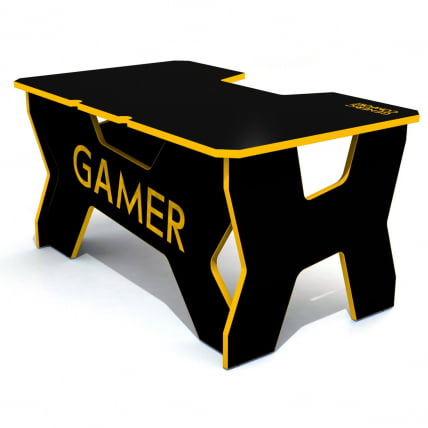 Стол геймерский Generic Comfort Gamer2/DS/NY Желтый Черный_0