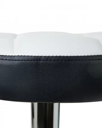 Табурет барный DOBRIN BRUNO Бело-черный_3