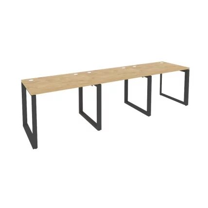 Рабочая станция на О-образном м/к ОНИКС О.МО-РС-3.1.7 Тиквуд Светлый/Антрацит / ONIX O.MO-RS-3.1.7_0