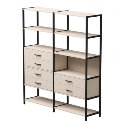 Набор стеллажных систем Everprof EVO №8 Кашемир Черный_0