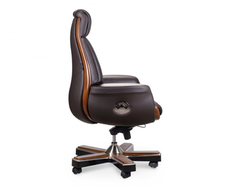 Кресло руководителя Трон кожа Коричневый_2