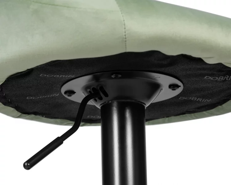 Стул барный DOBRIN LOGAN BLACK Мятный велюр MJ9-87_8