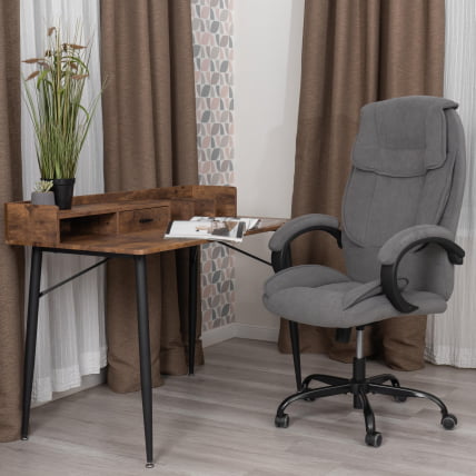 Кресло руководителя ОРЕОН металБЛ велюр, серый, 29 / OREON metalBL_13