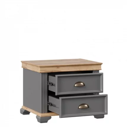 Тумба прикроватная Амели ЛД 642.390.000 Оникс серый_1