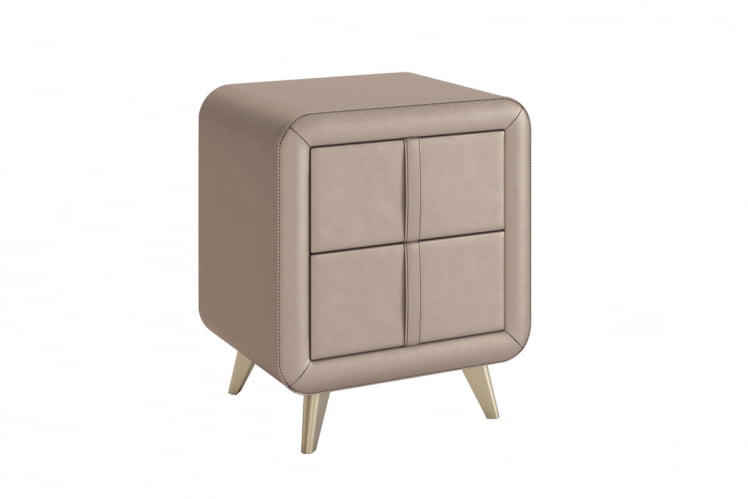 Тумба прикроватная Софи TM-001.1 бронза (экокожа)_0