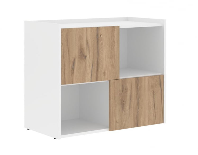 Тумба сервисная ЕДИС ЕЛC 9045 Дуб Денвер светлый Белый / EDIS ELC_0