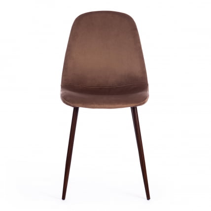 Стул BREEZE (mod. 4724) вельвет/металл, 44 х 53 х 87 см, Brown (коричневый) HLR11 / орех_4