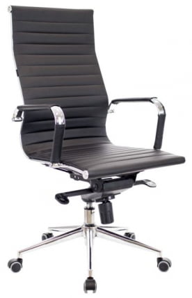 Кресло руководителя Еверпроф Рио М Кожа Черный / Everprof Rio M_0