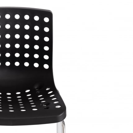 Стул СКАЛБЕРГ (мод. C-084-А) металл/пластик, 46 х 56 х 79 см, Блаcк (черный) / Хроме (хром) / SKALBERG (mod. C-084-A) Black Chrome_5