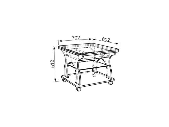 Стол журнальный Купер модуль 01 Венге_2
