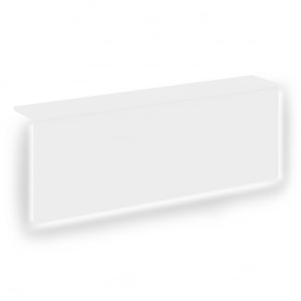 Накладка с подсветкой прямая высокая на 2 модуля О.R-F.MP.V-118 ONIX О.R-NP.V-118.2.S Белый Бриллиант_0