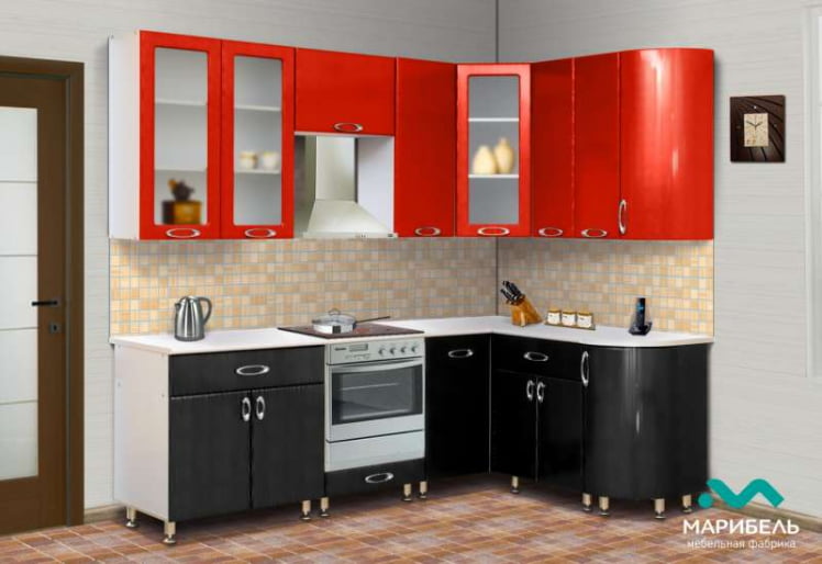 КУХОННЫЙ ГАРНИТУР «МЫЛО 128» 2,4 х 1,5 м 988_0