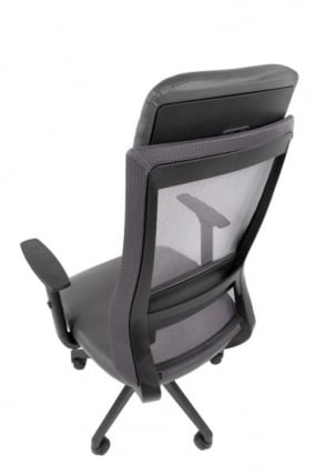 Офисное кресло CХАИРМАН 500 ЛТ (ЛТ) ЭКО экокожа Серый / CHAIRMAN (LT)_3