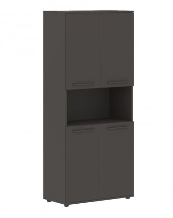 Шкаф с двумя комплектами глухих малых дверей ЕДИС ЕХCС 85.4 Мокко Мокко Мокко / EDIS EHCS_0