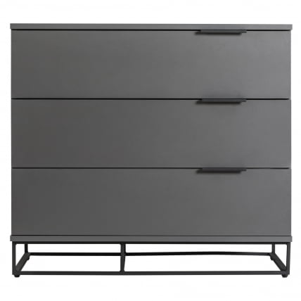 Комод 3 ящика CITY 400955801h Графит_1