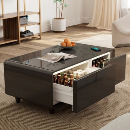 Умный кофейный столик с холодильником EUREKA TB90, Black_6