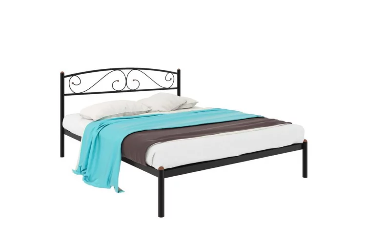 Кровать Вероника 1600х2000 Синяя_0