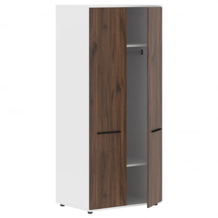 Гардероб ЕДИС ЕCВС 85 Дуб Денвер темный Черный Белый / EDIS ECWS_1