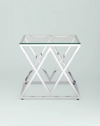 Журнальный стол ИНСИГНИЯ 55x55 Серебро_2