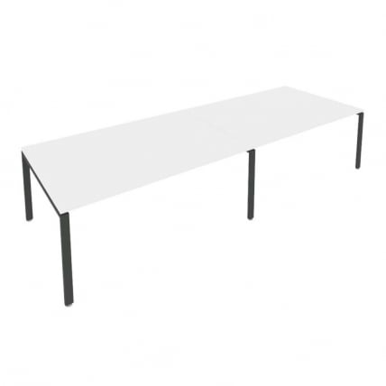 Переговорный стол (2 столешницы) Metal System Б.ПРГ-2.5 Белый/Антрацит_0