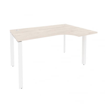 Стол эргономичный правый на П-образном м/к ONIX O.MP-SA-2R Денвер Светлый/Белый_0