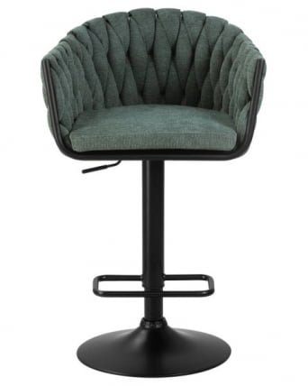 Стул барный ДОБРИН ЛЕОН (зеленая ткань (ЛАР 275-23)) 2 шт / DOBRIN LEON (LAR_5