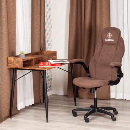 Кресло BAZUKA флок , коричневый, 6_18