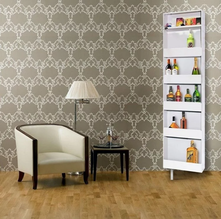 Поворотный шкаф в белом стекле Drive SP Белый_1