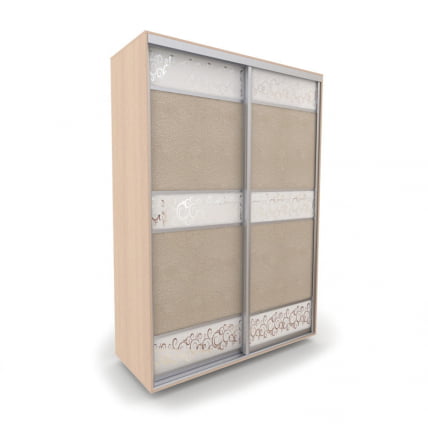 Шкаф-купе 2-х дверный Акцент-Лайн КС 1000х600 Дуб молочный_0