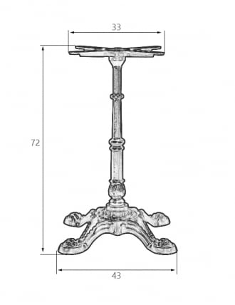 Подстолье обеденное ДОБРИН ЛЕОНЕ / DOBRIN LEONE_1