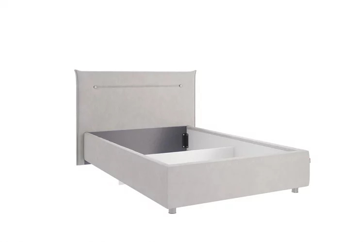 Кровать 1.2 Альба КМ1.2-16 галька (велюр)_1