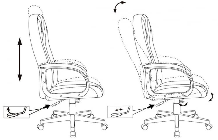 Кресло руководителя Бюрократ T-898/417-DGREY Темно-серый 38-417_6