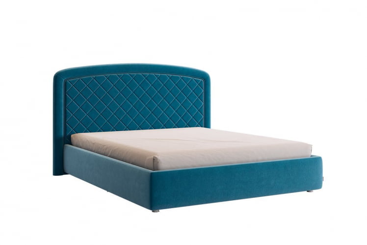 Кровать 1.6 Сильва 2 с основанием ЗО.КМ1.6-18 изумруд (велюр) / ZO.KM1.6-18_0