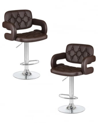 Стул барный ДОБРИН ТИЕСТО (коричневый) 2 шт / DOBRIN TIESTO_0