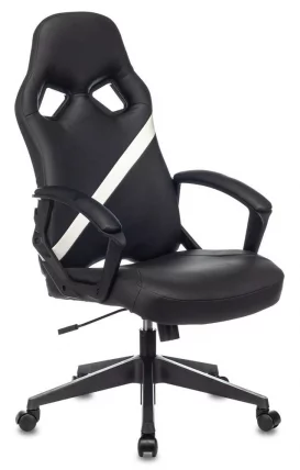Геймерское кресло Бюрократ ZOMBIE DRIVER Черный-белый_10