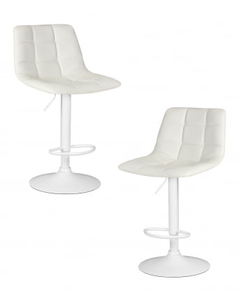 Стул барный ДОБРИН ТАИЛОР ВХИТЕ (белый ПУ) 2 шт / DOBRIN TAILOR WHITE PU)_0