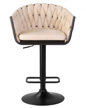 Стул барный ДОБРИН ЛЕОН (бежевая ткань (ЛАР 275-1)) 2 шт / DOBRIN LEON (LAR_6