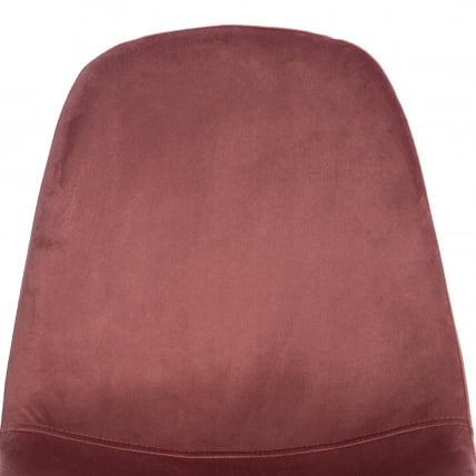 Стул БРЕЕЗЕ (мод. 4724) вельвет/металл, 44 х 53 х 87 см, Корал (коралловый) ХЛР44 / белый / BREEZE (mod. Coral HLR44_6