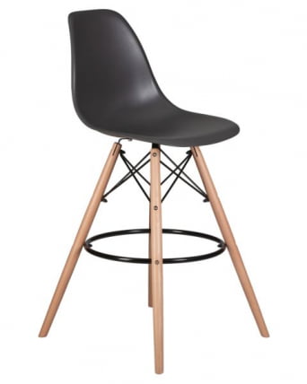 Стул барный ДОБРИН ДСВ БАР (ножки светлый бук, цвет темно-серый (ГР-04)) 2 шт / DOBRIN DSW BAR (GR-04))_2